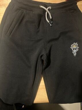 Goat USA Black Fleece Drawstring Sweatpants size youth XL